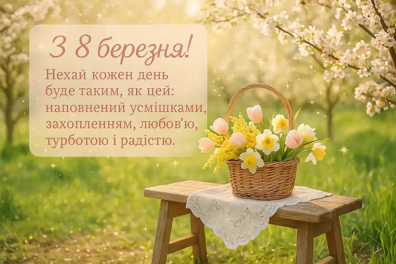 Привітання з 8 березня своїми словами