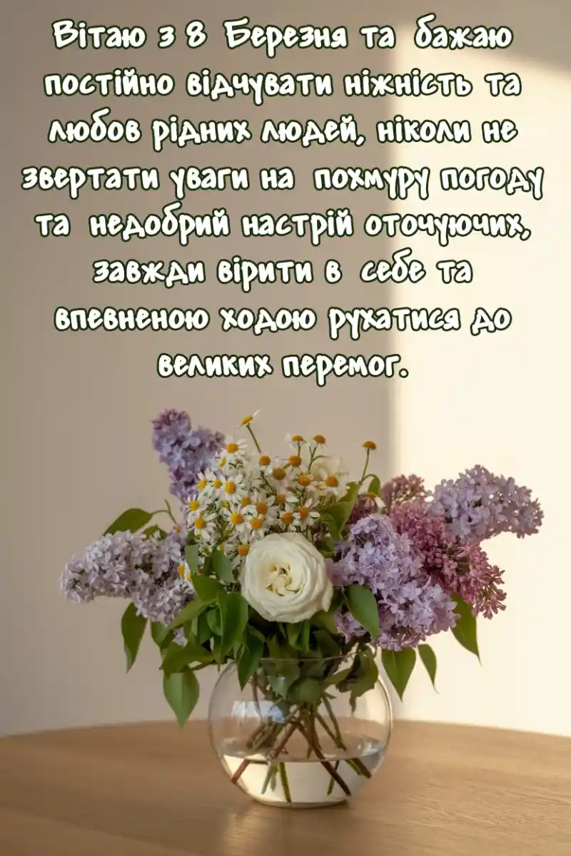 Привітання з 8 березня своїми словами