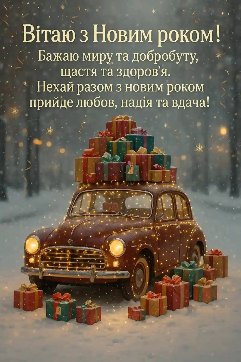 Новорічне привітання для рідних і близьких