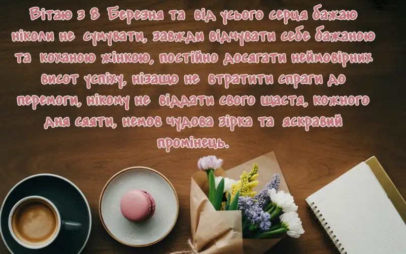 Привітання з 8 березня своїми словами