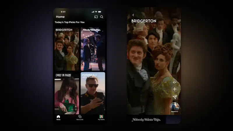 Netflix тестує TikTok-подібну стрічку для пошуку нових фільмів та серіалів