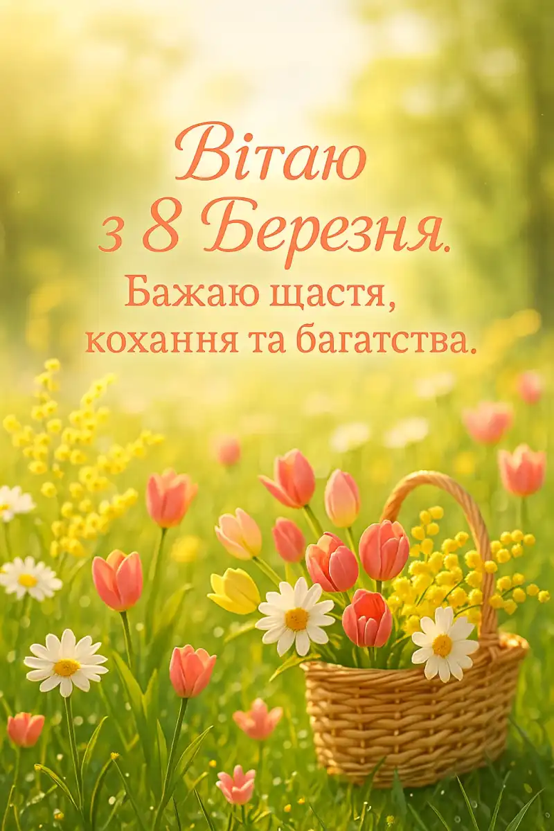 Привітання з 8 березня своїми словами