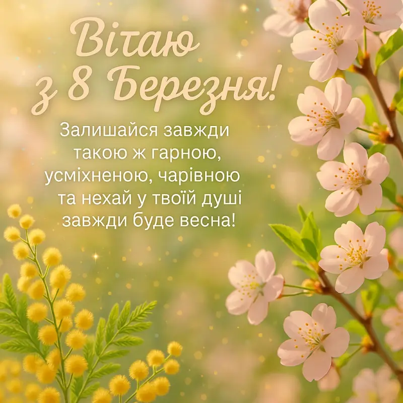 Привітання з 8 березня своїми словами