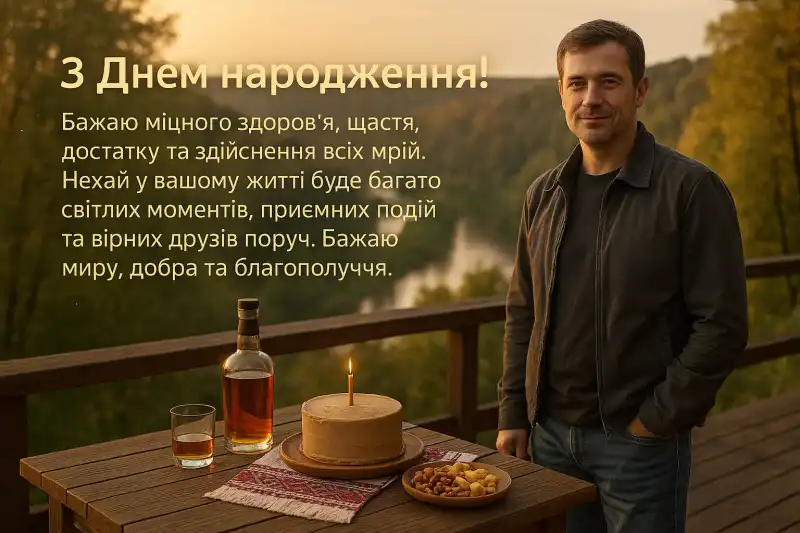 З днем народження чоловіку: українські привітання