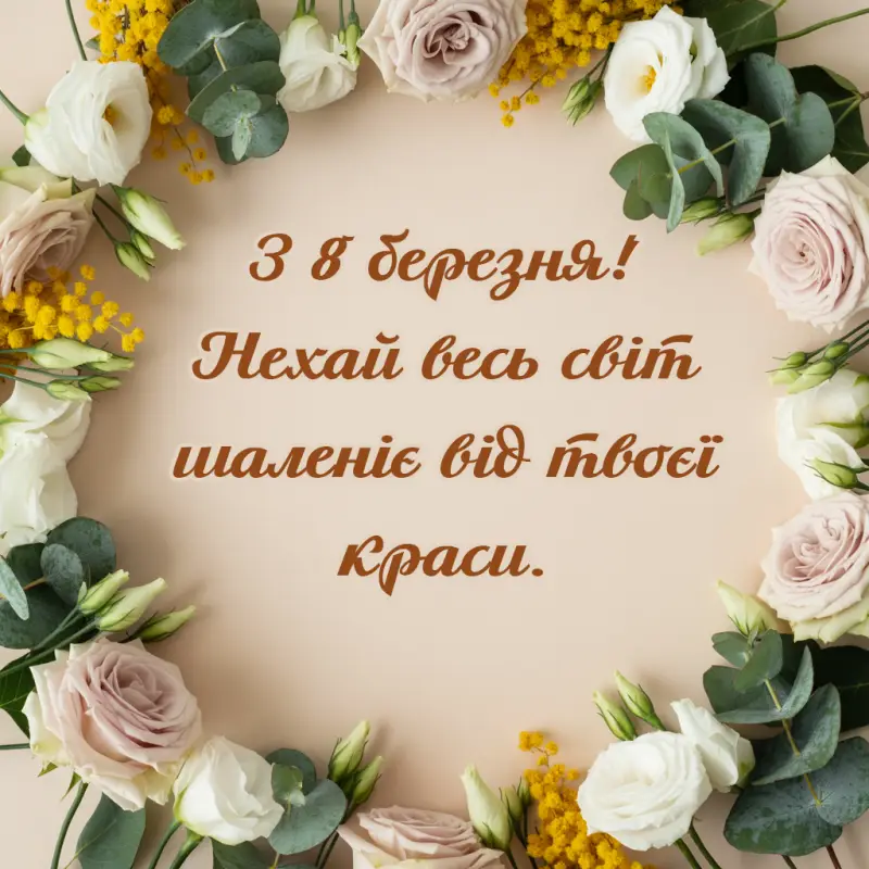 Привітання з 8 березня своїми словами