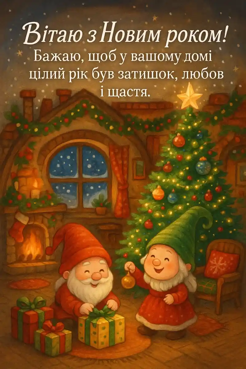 Новорічне привітання для рідних і близьких